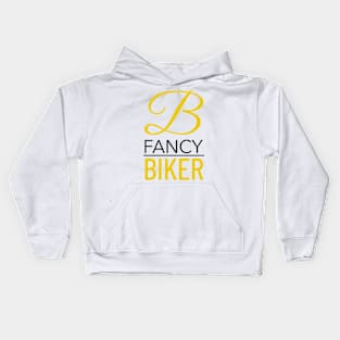 Fancy Biker, Cyclist Kids Hoodie